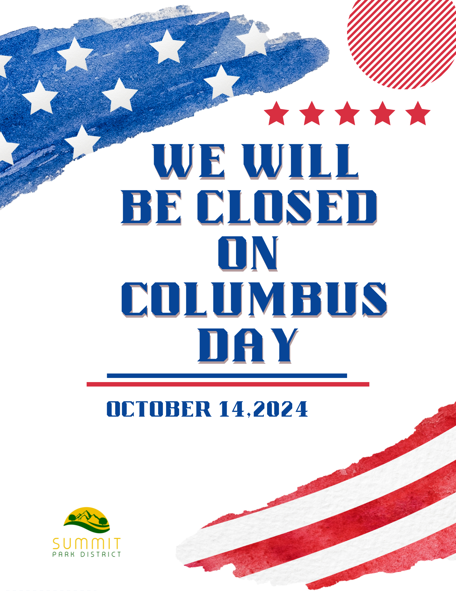 Closed for Columbus Day