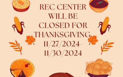 Rec Center Thanksgiving Hours