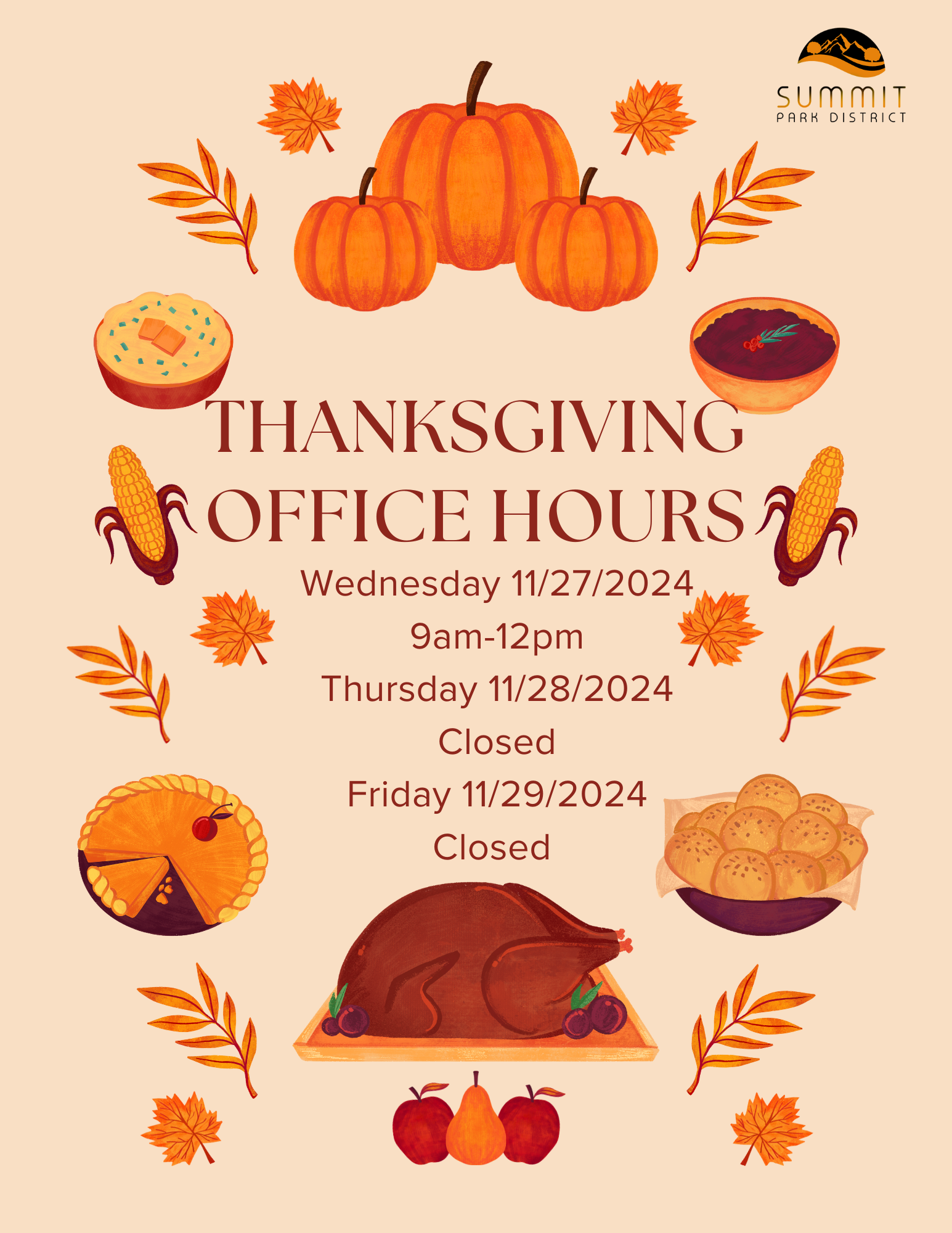 Thanksgiving Office Hours