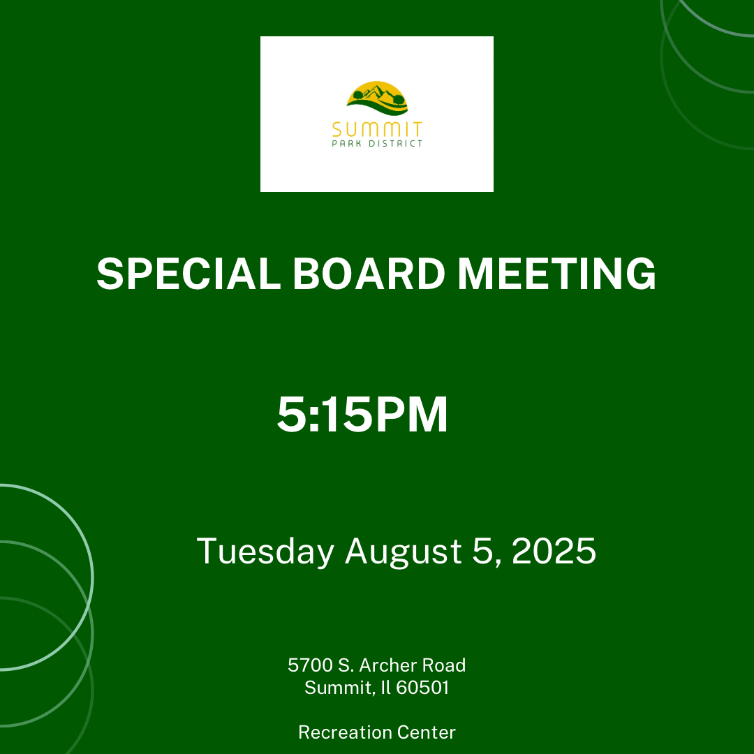 NOTICE OF SPECIAL BOARD MEETING